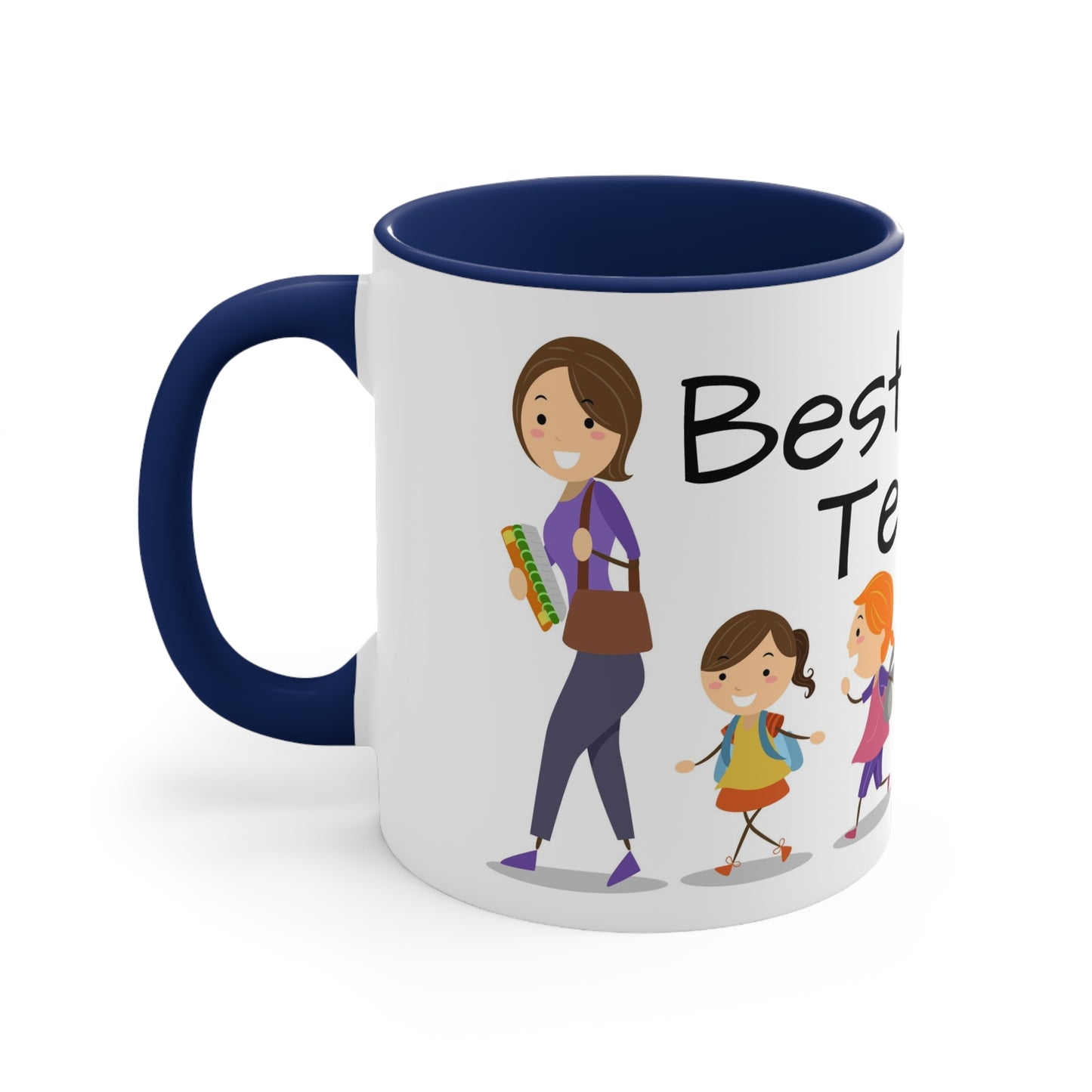 Best Teacher Ever Accent Coffee Mug, 11oz