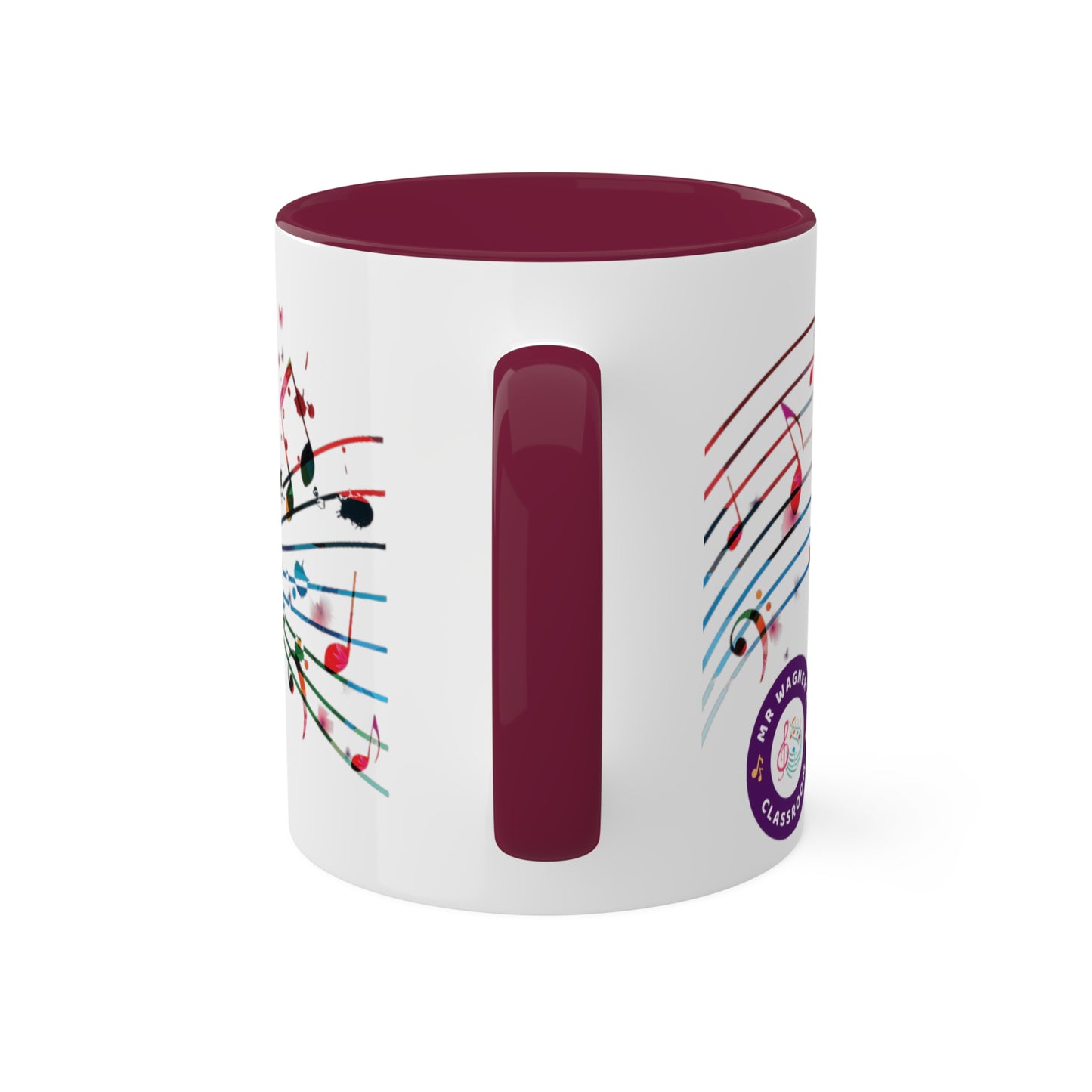 Music Accent Colorful Mugs, 11oz