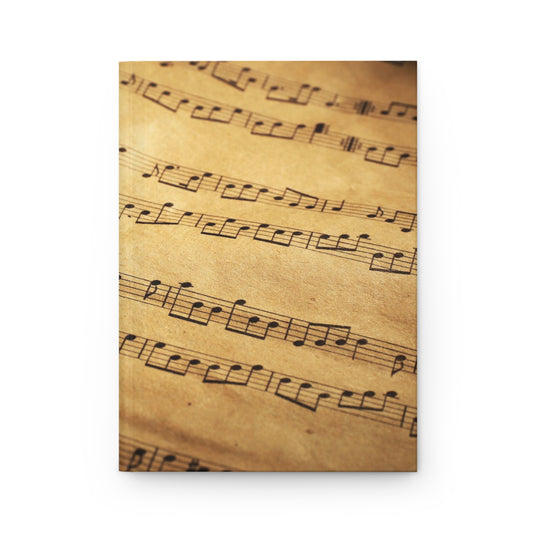 Aged Music Notes Journal Matte