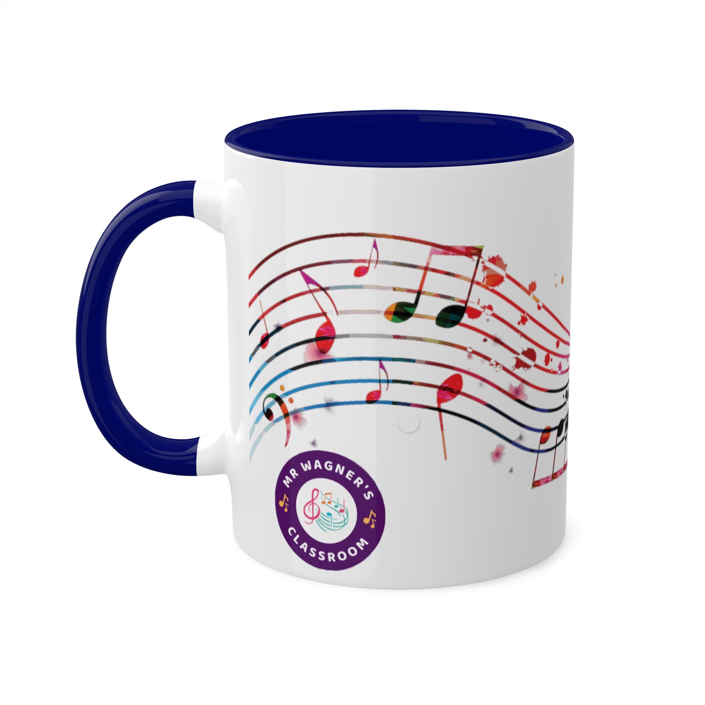 Music Accent Colorful Mugs, 11oz