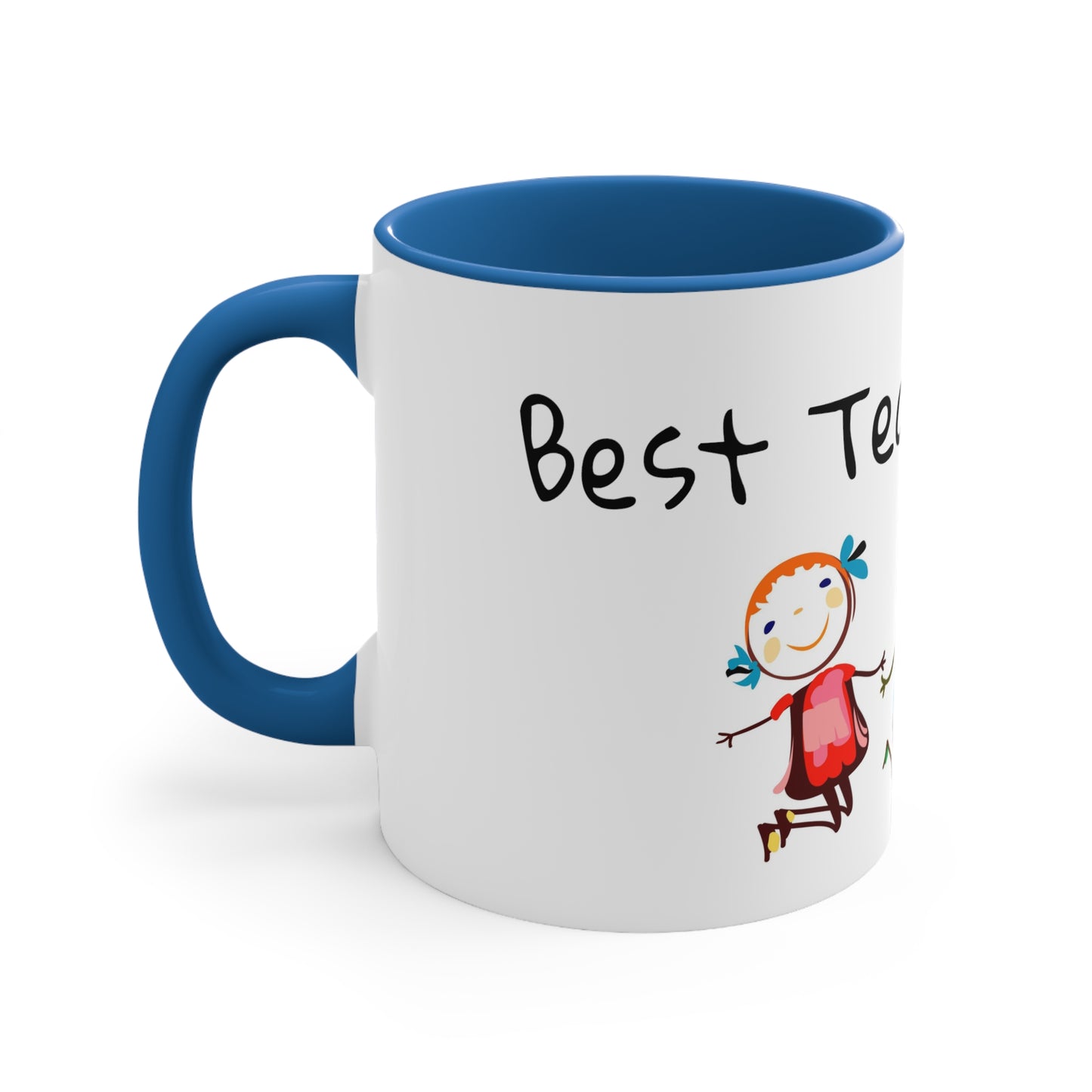 Best Teacher Ever Accent Coffee Mug, 11oz