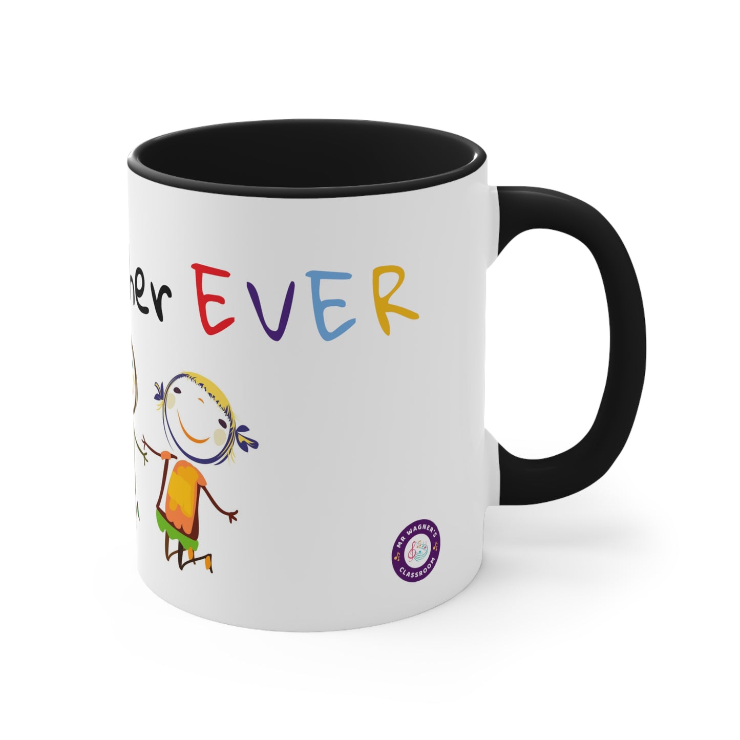 Best Teacher Ever Accent Coffee Mug, 11oz