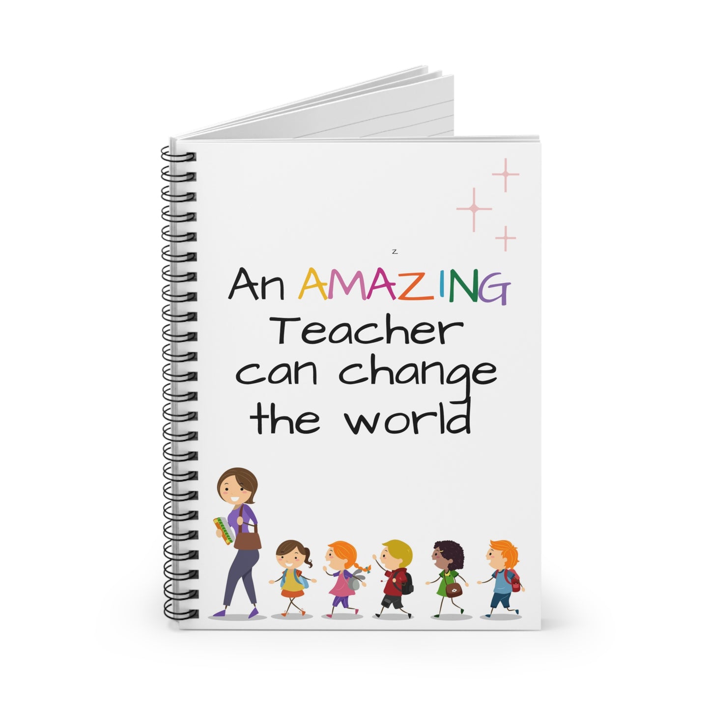 Amazing Teacher Spiral Notebook - Ruled Line