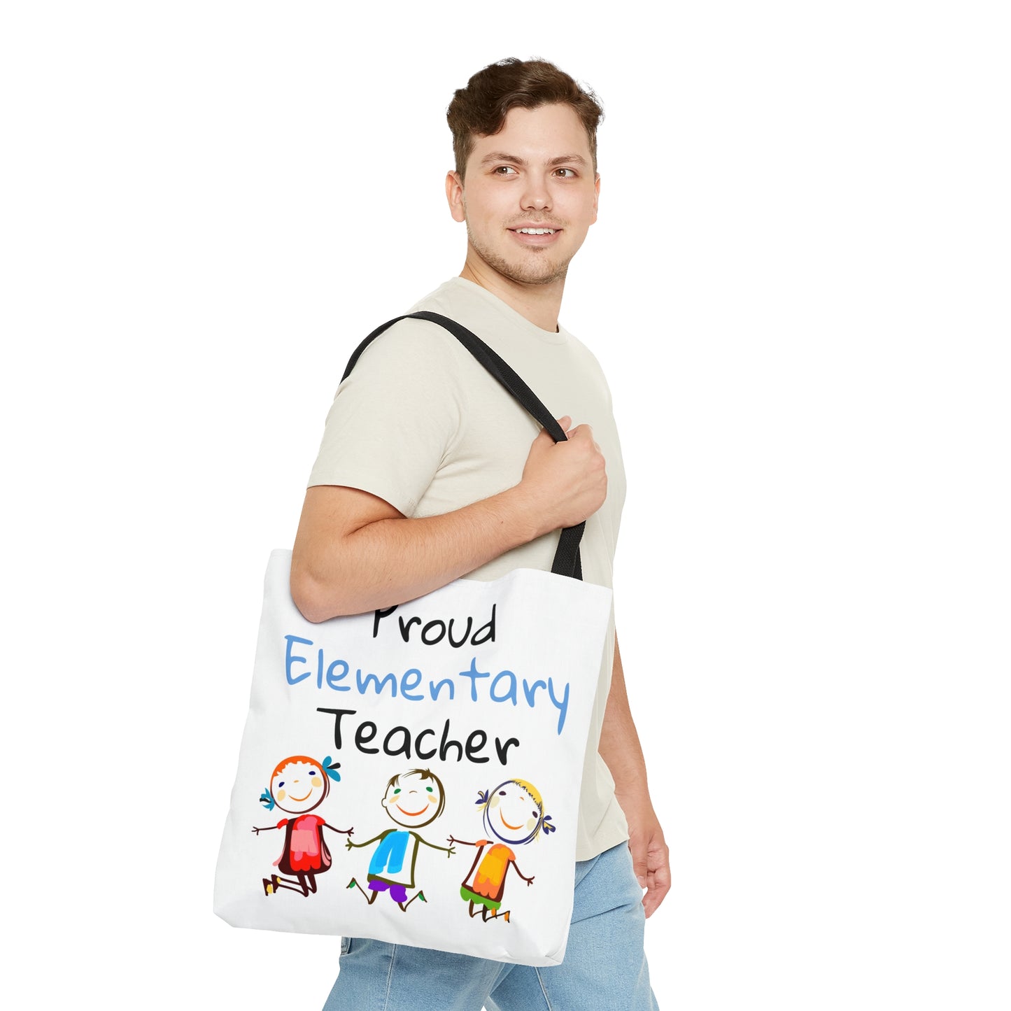 Proud Elementary Teacher Tote Bag (AOP)