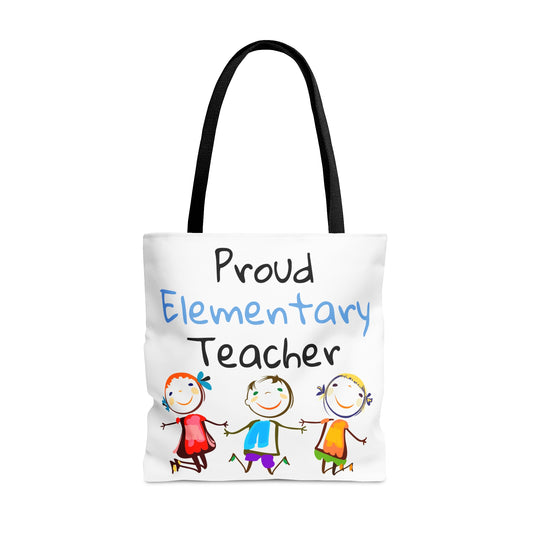 Proud Elementary Teacher Tote Bag (AOP)