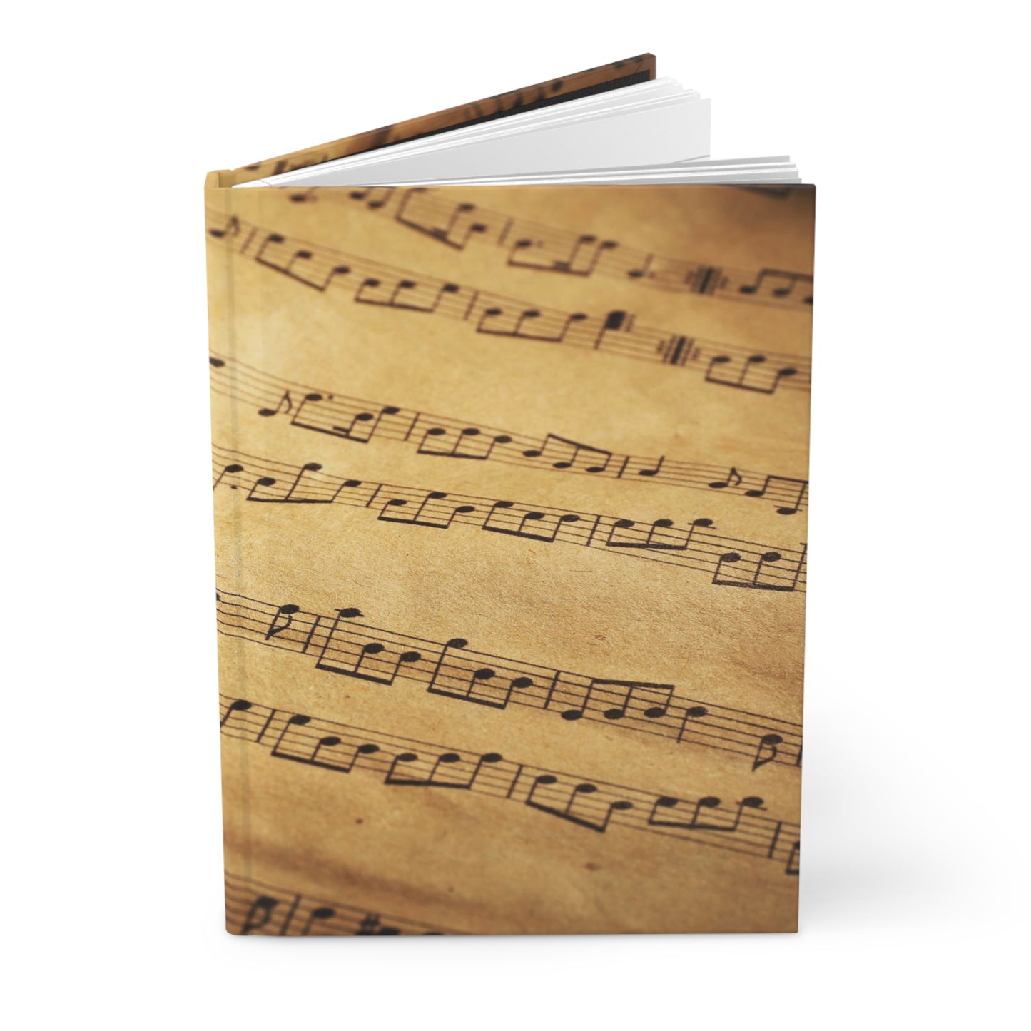 Aged Music Notes Journal Matte