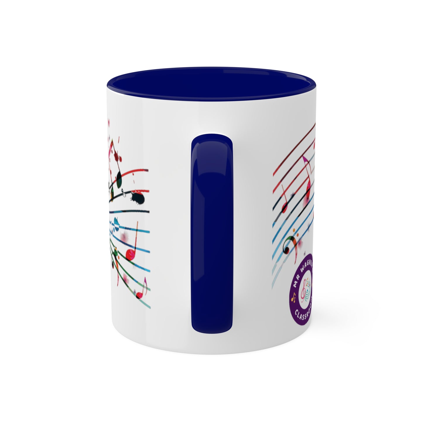 Music Accent Colorful Mugs, 11oz