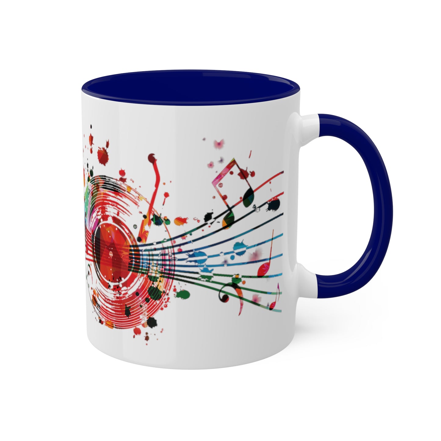 Music Accent Colorful Mugs, 11oz