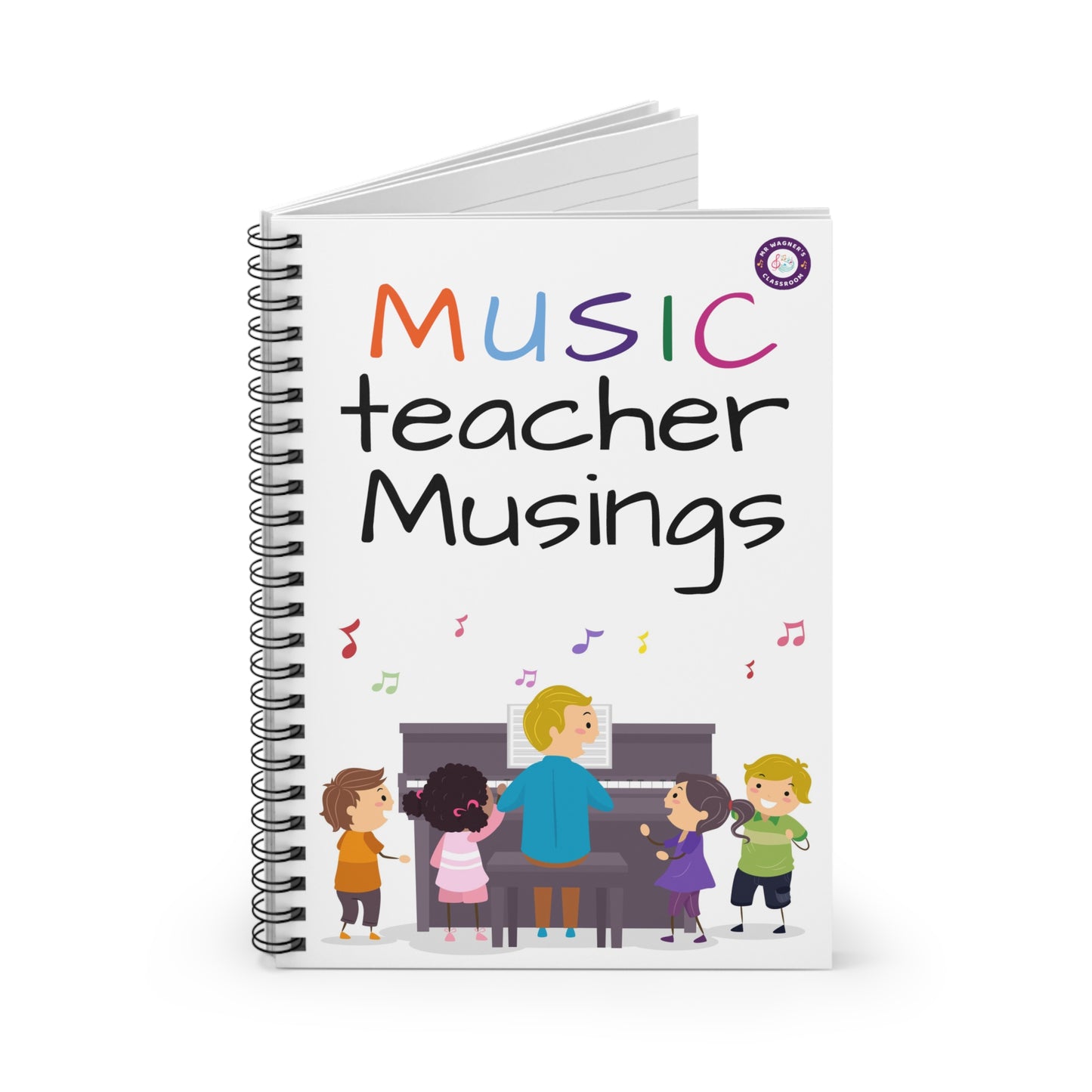 Music Teacher Musings Spiral Notebook - Ruled Line