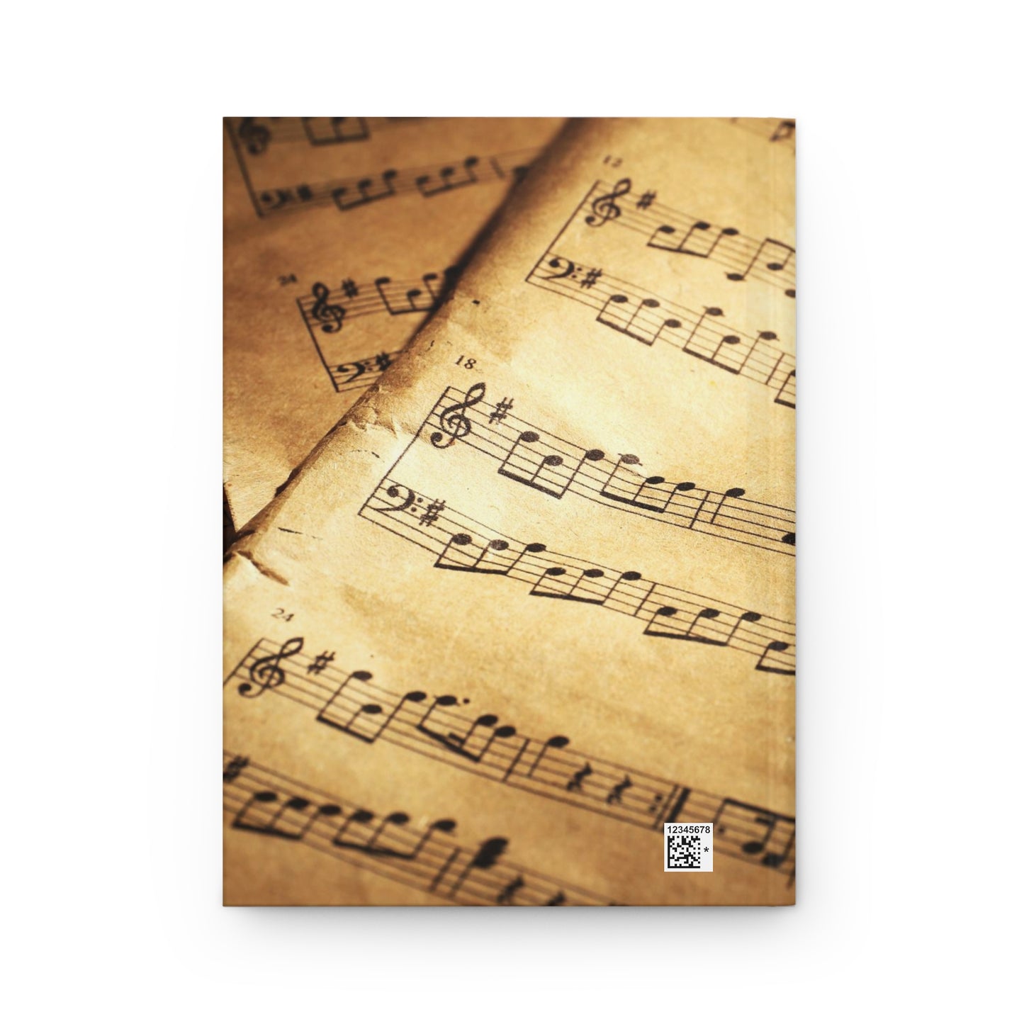 Aged Music Notes Journal Matte