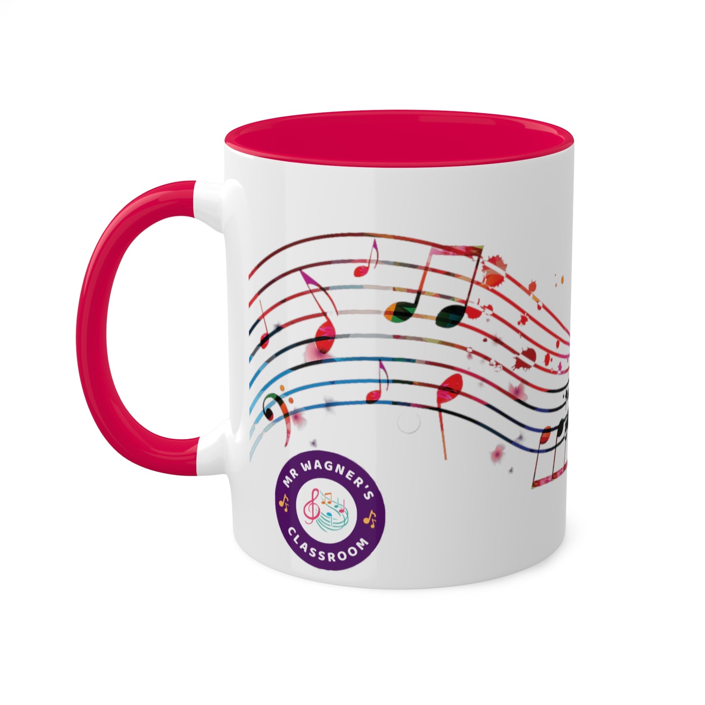 Music Accent Colorful Mugs, 11oz