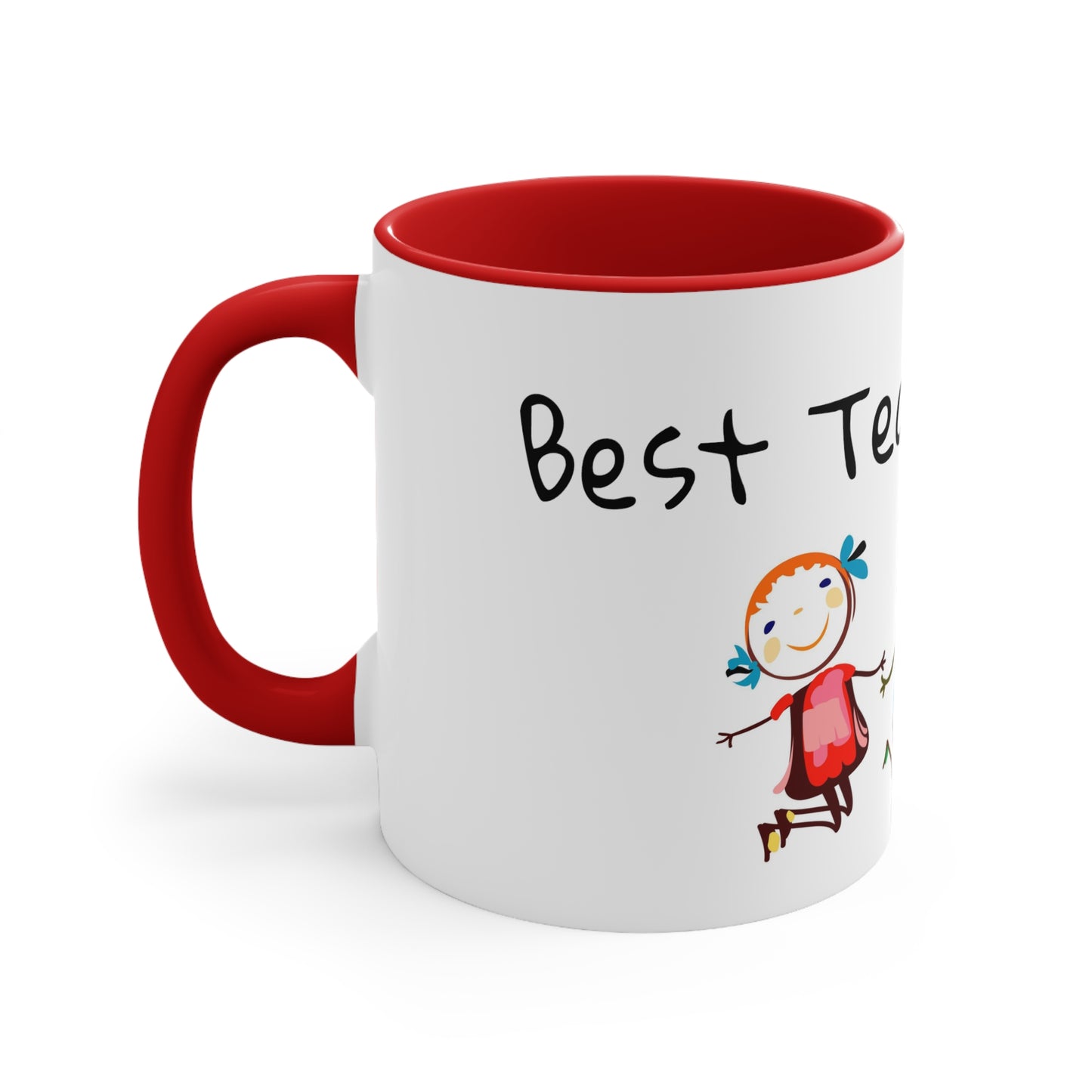 Best Teacher Ever Accent Coffee Mug, 11oz