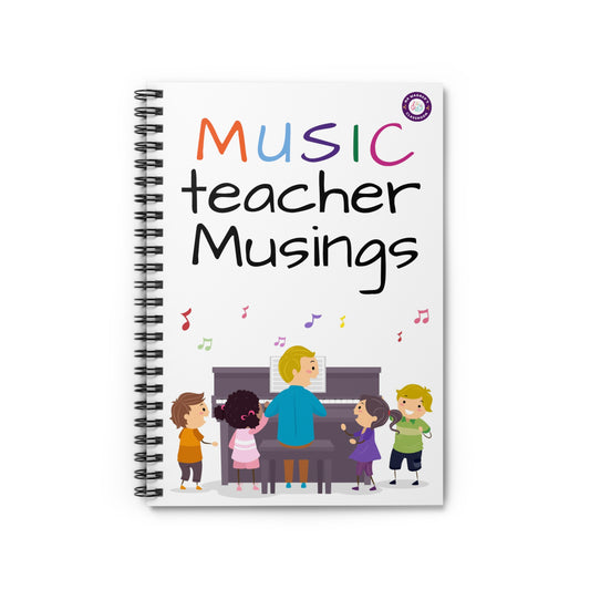 Music Teacher Musings Spiral Notebook - Ruled Line