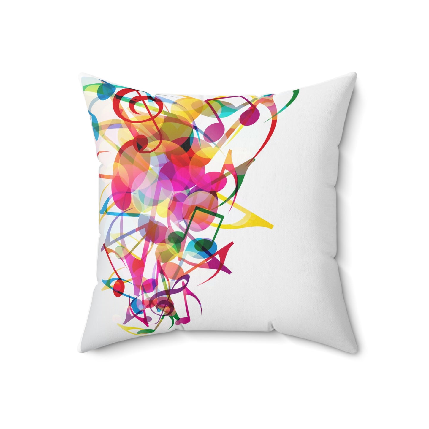 Abstract Music Square Pillow