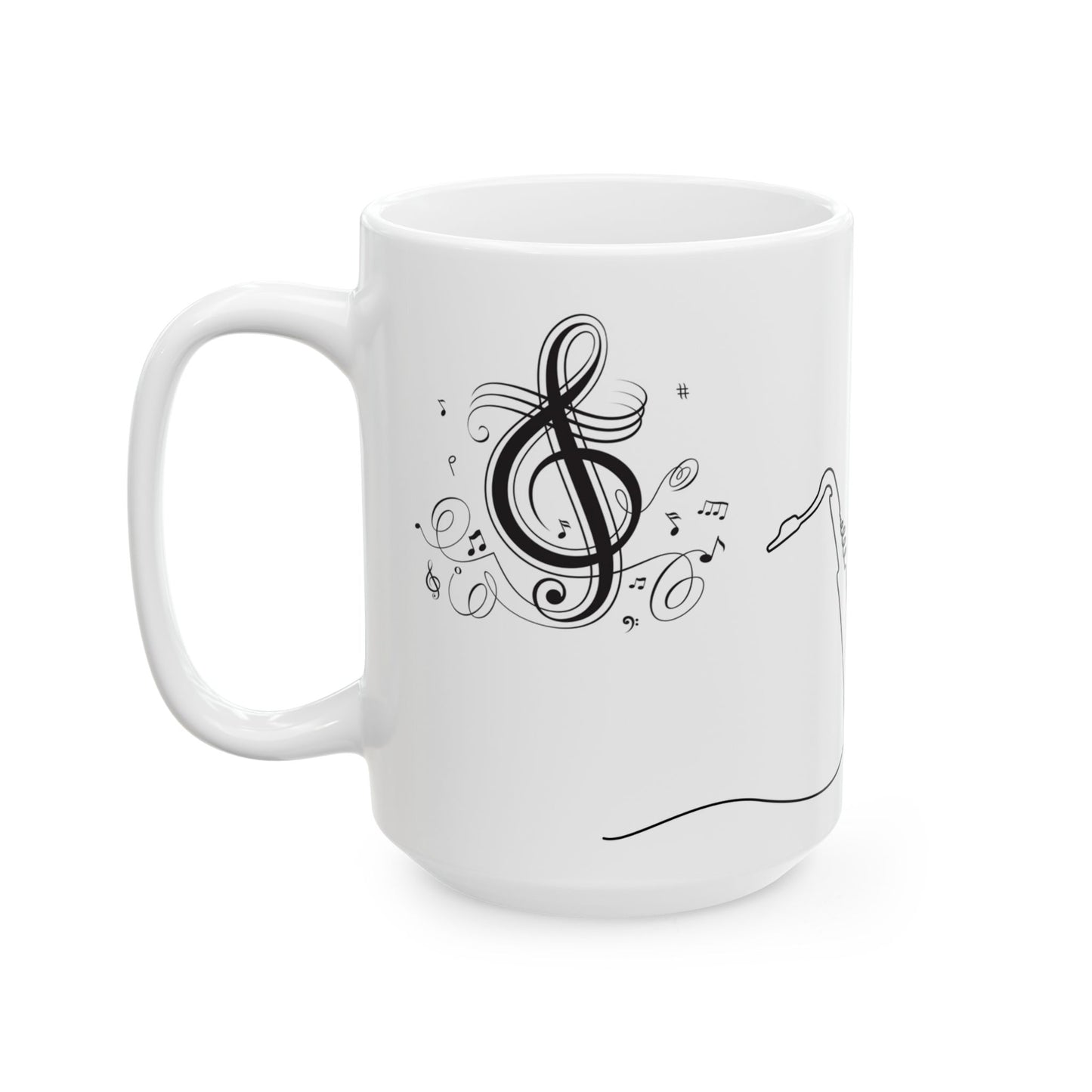 Abstract Saxophone Mug (15oz)